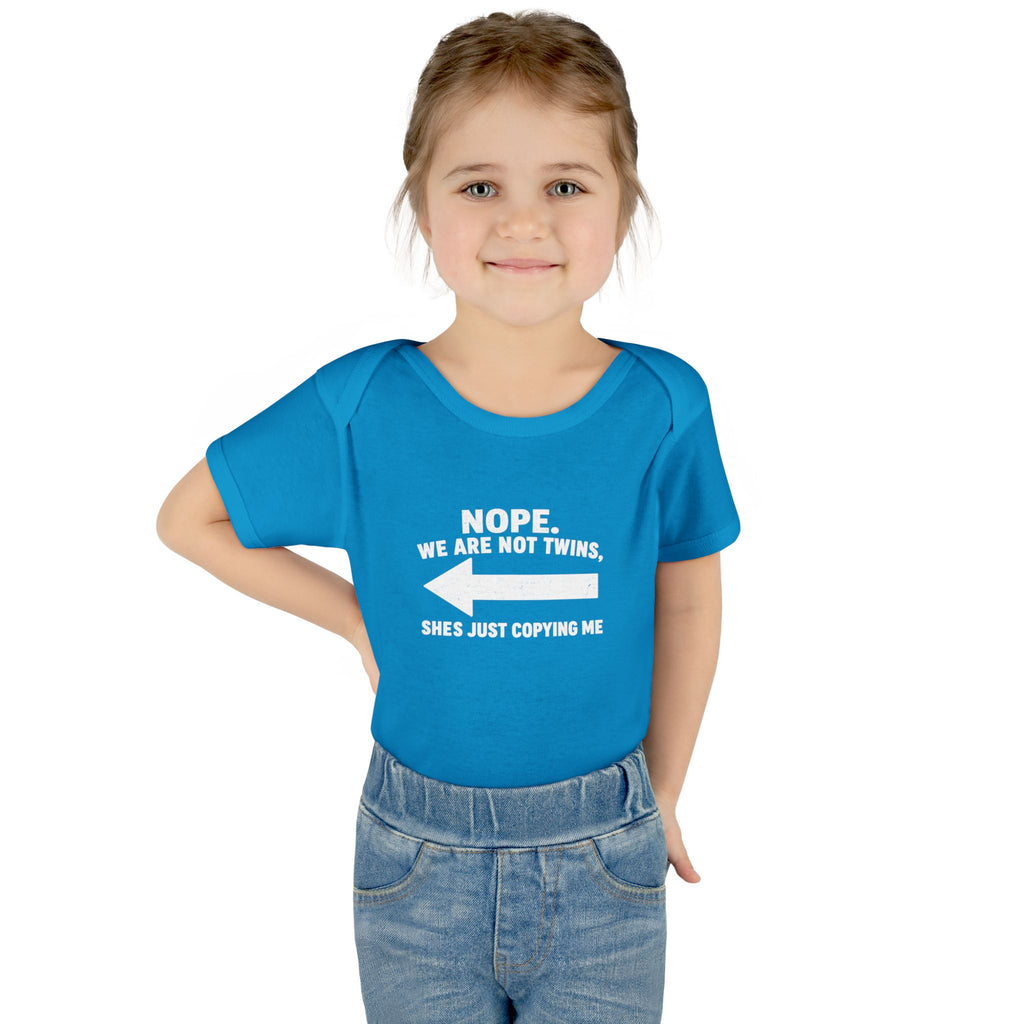 She Copies Left Infant Baby Rib Bodysuit