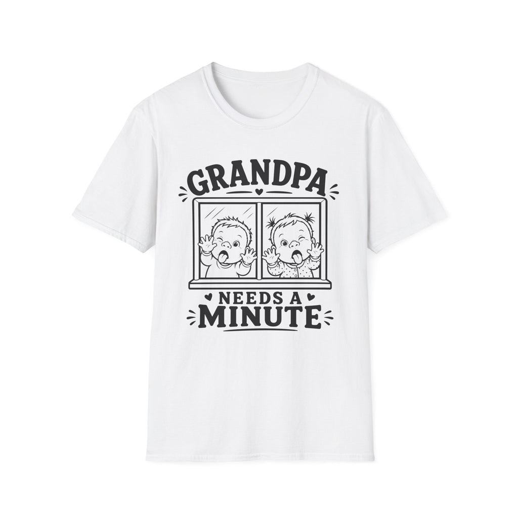 Grandpa Needs a Minute Funny Twin Shirt