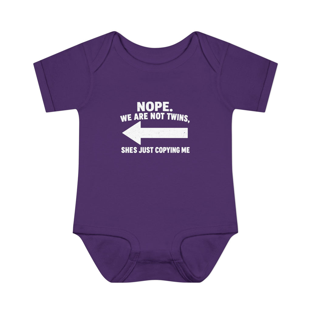 She Copies Left Infant Baby Rib Bodysuit