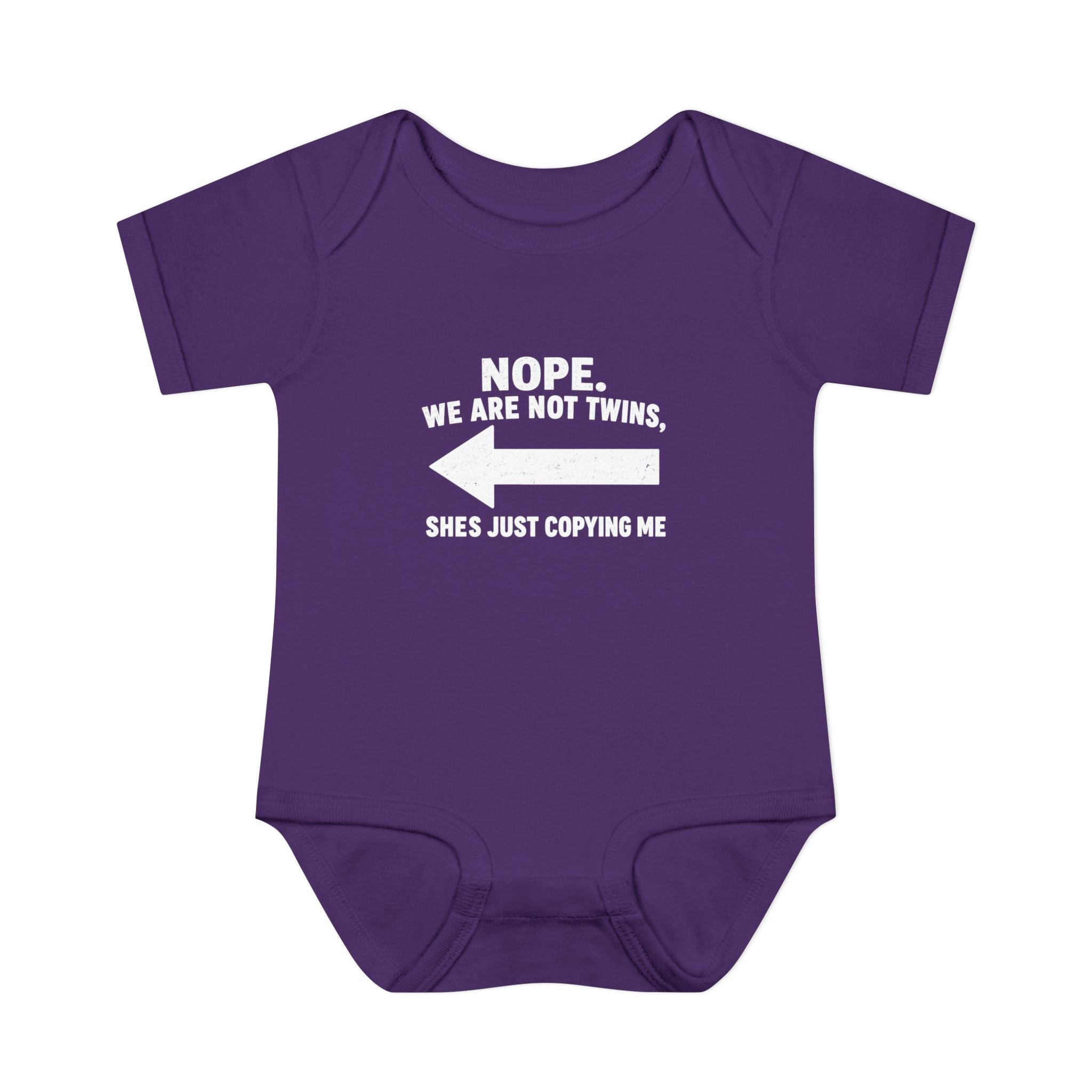 She Copies Left Infant Baby Rib Bodysuit