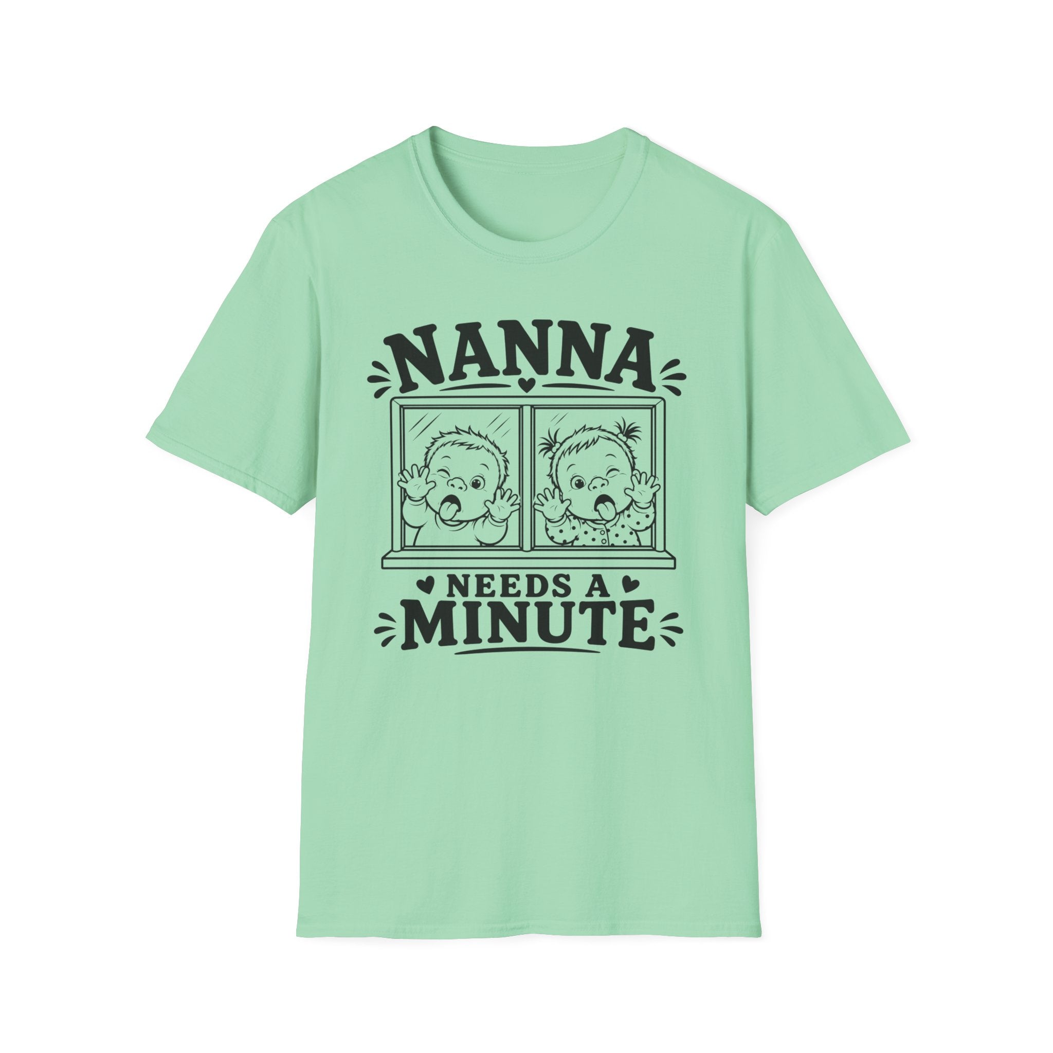 Nanna Needs a Minute Funny Family of Twin Shirts T-Shirt
