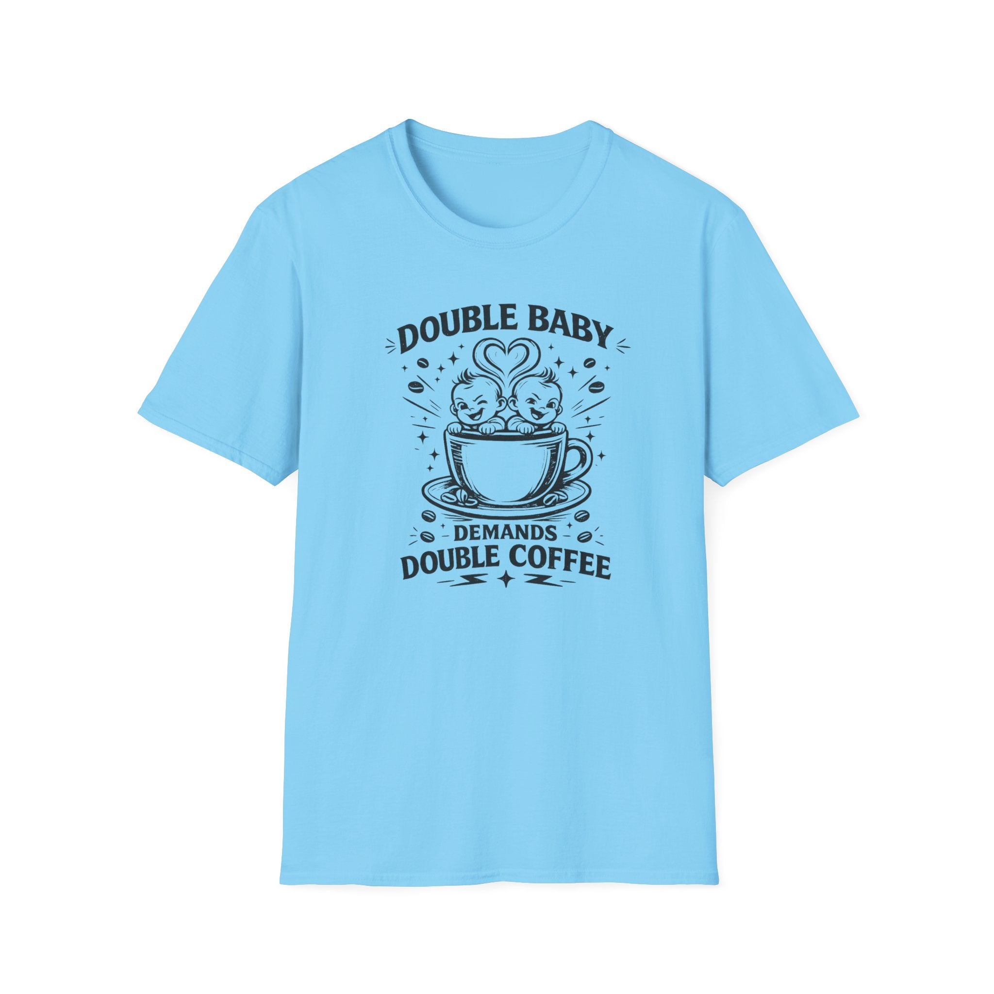 double coffe graphic Softstyle T-Shirt