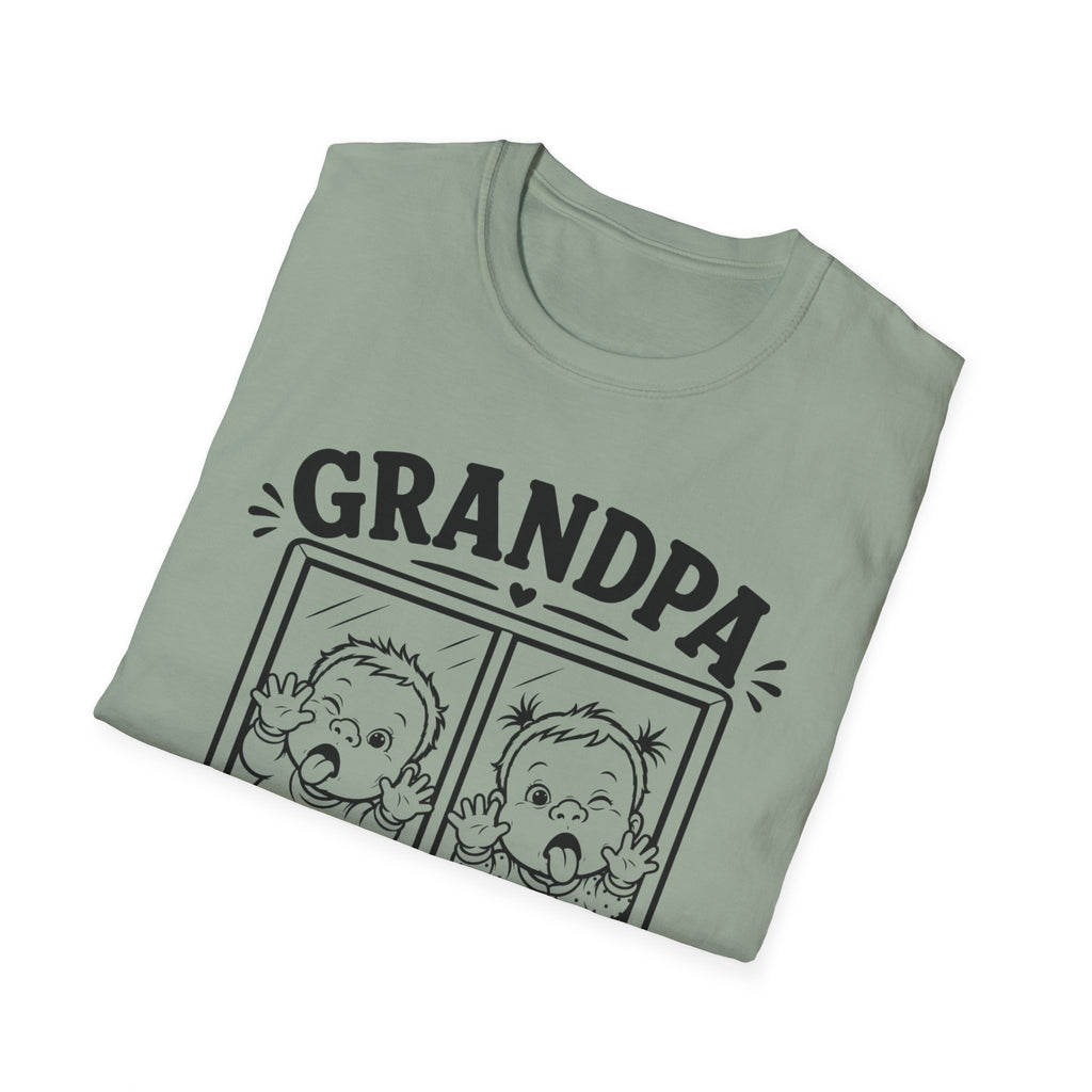 Grandpa Needs a Minute Funny Twin Shirt