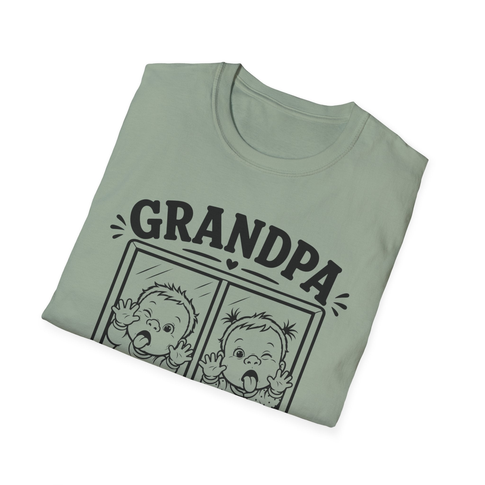 Grandpa Needs a Minute Funny Twin Shirt