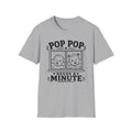 Pop Pop Needs a Minute Funny Family of Twins T-Shirt