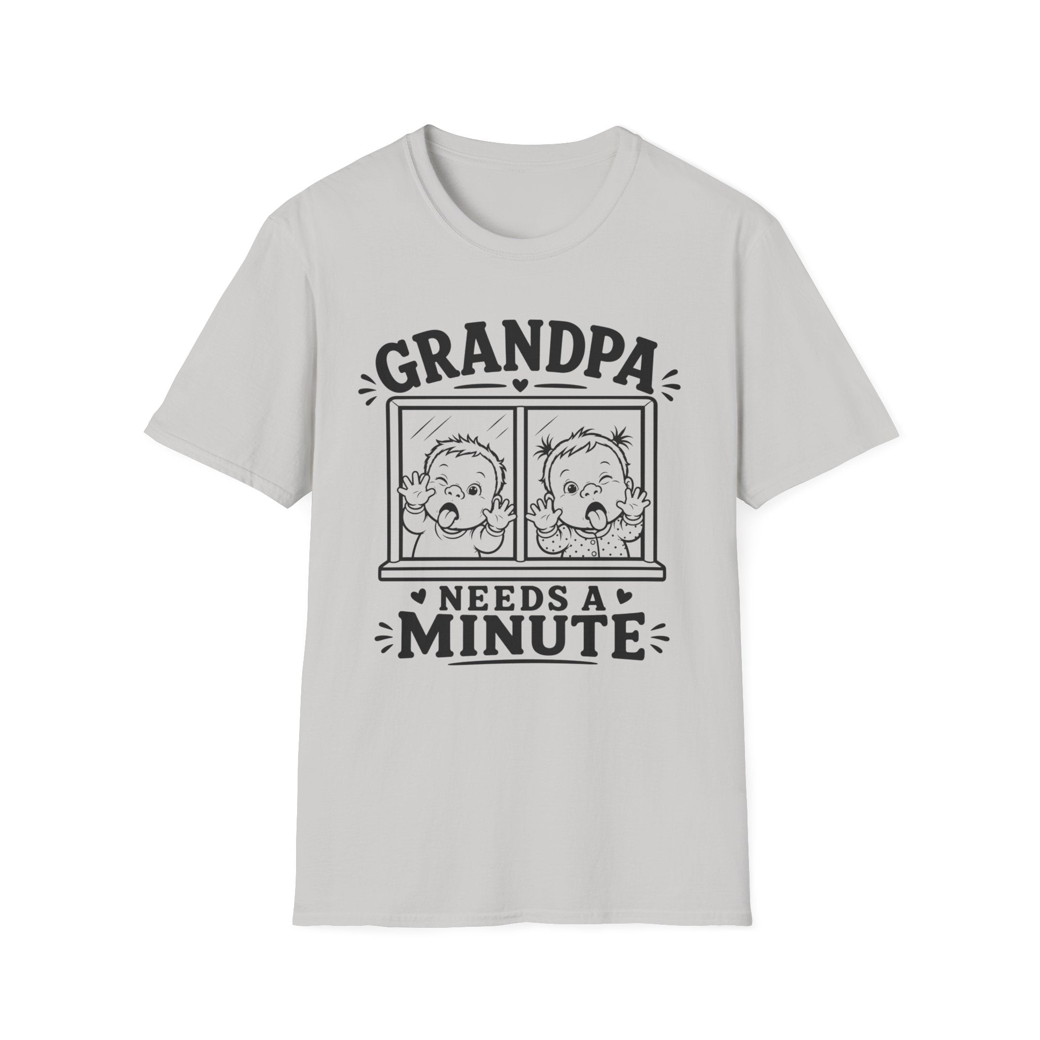 Grandpa Needs a Minute Funny Twin Shirt