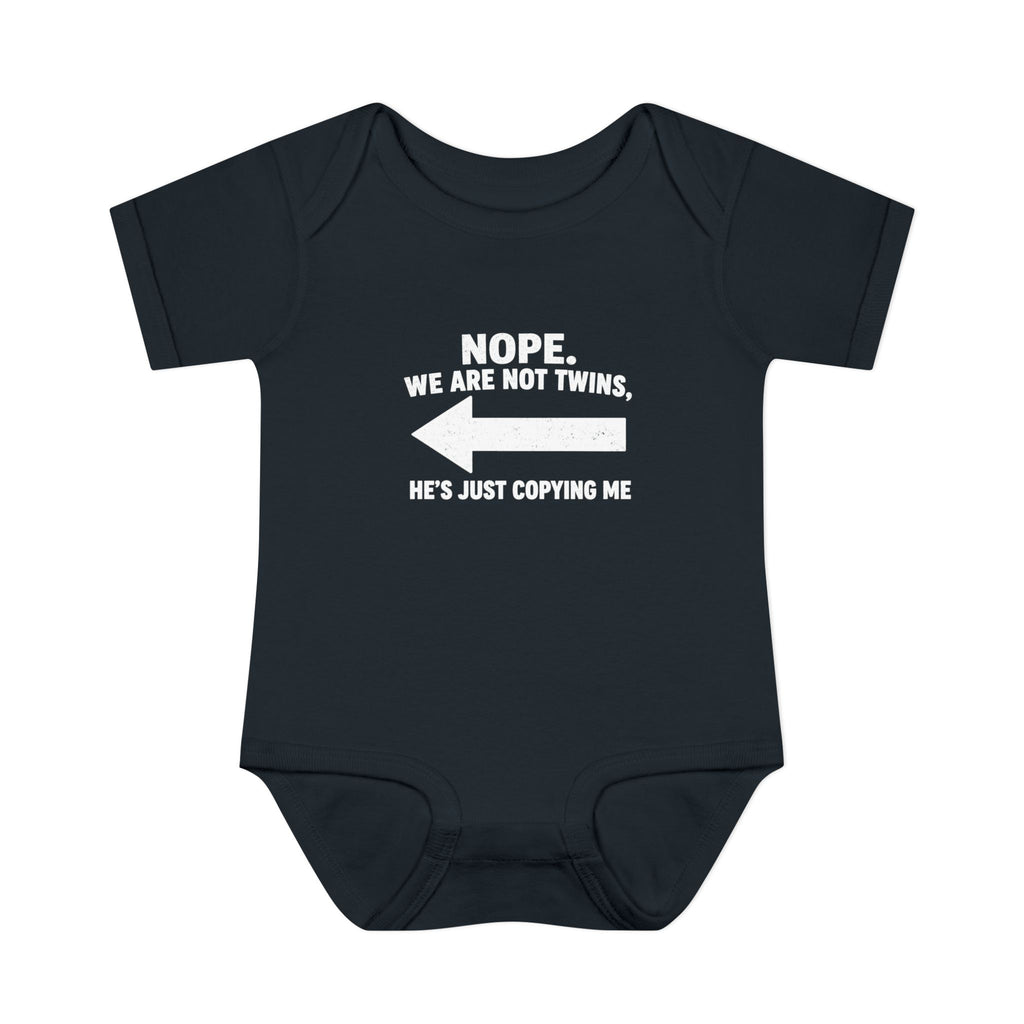 He Copies Left Infant Baby Rib Bodysuit