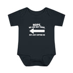 He Copies Left Infant Baby Rib Bodysuit