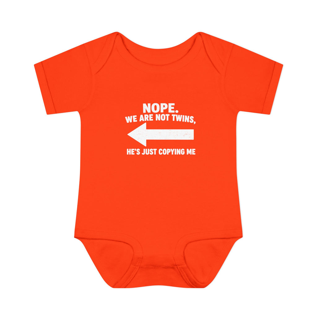 He Copies Left Infant Baby Rib Bodysuit