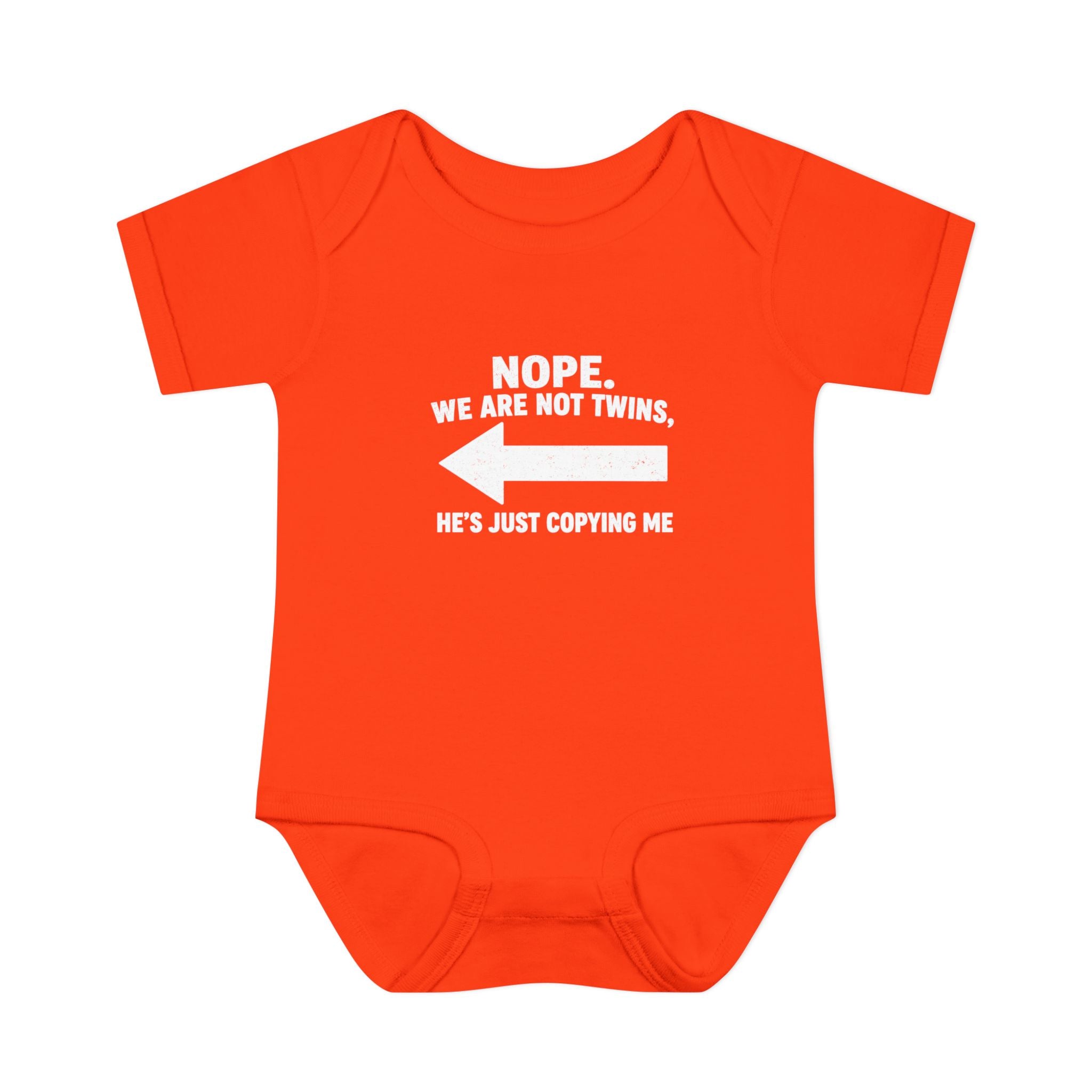 He Copies Left Infant Baby Rib Bodysuit