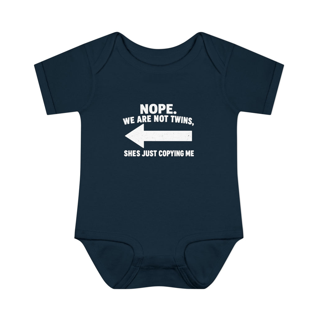 She Copies Left Infant Baby Rib Bodysuit