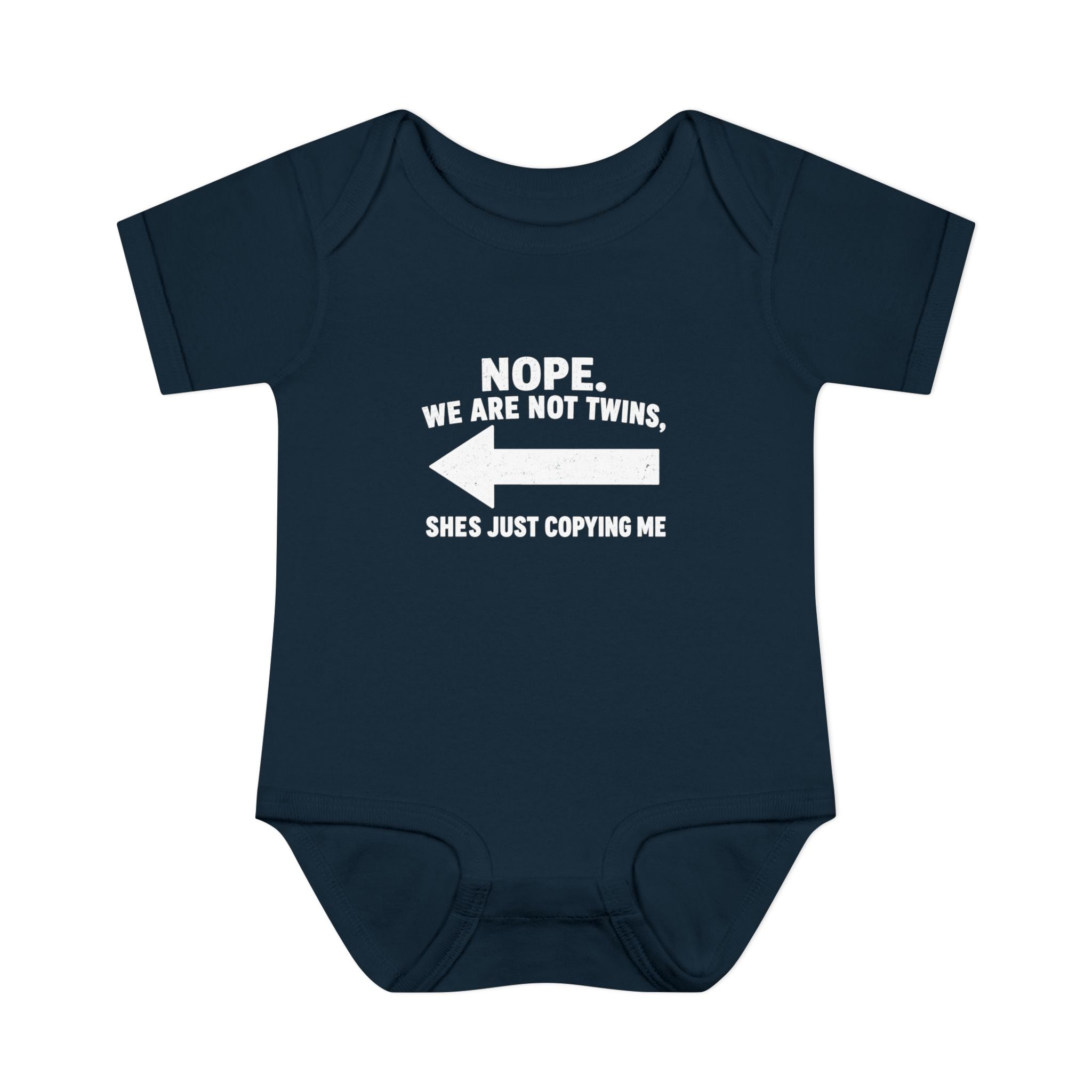 She Copies Left Infant Baby Rib Bodysuit