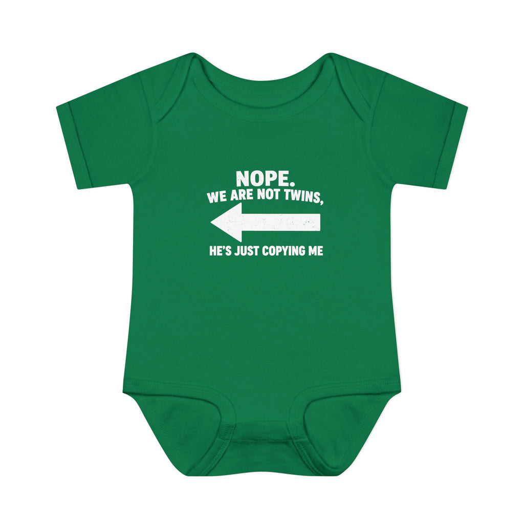He Copies Left Infant Baby Rib Bodysuit