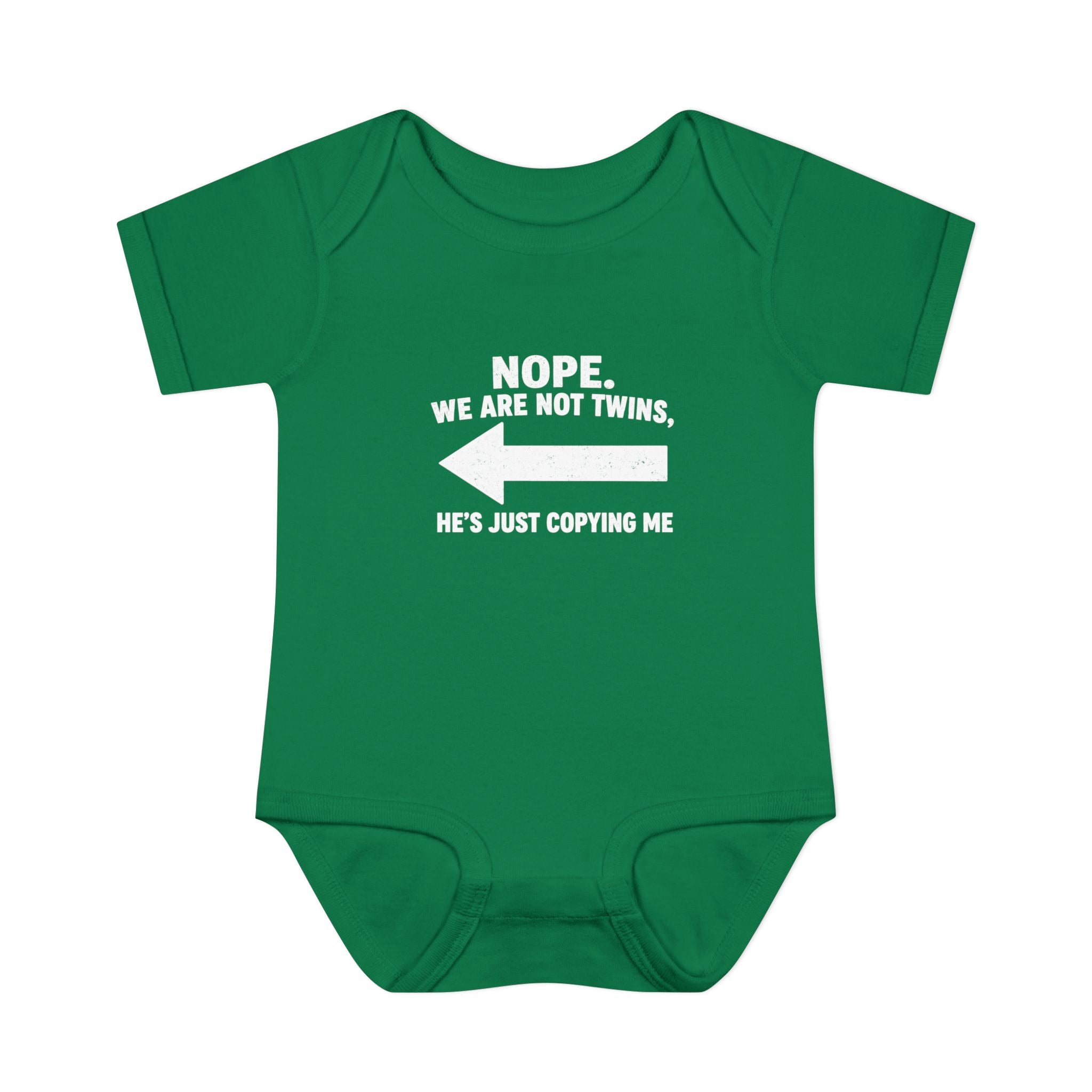 He Copies Left Infant Baby Rib Bodysuit
