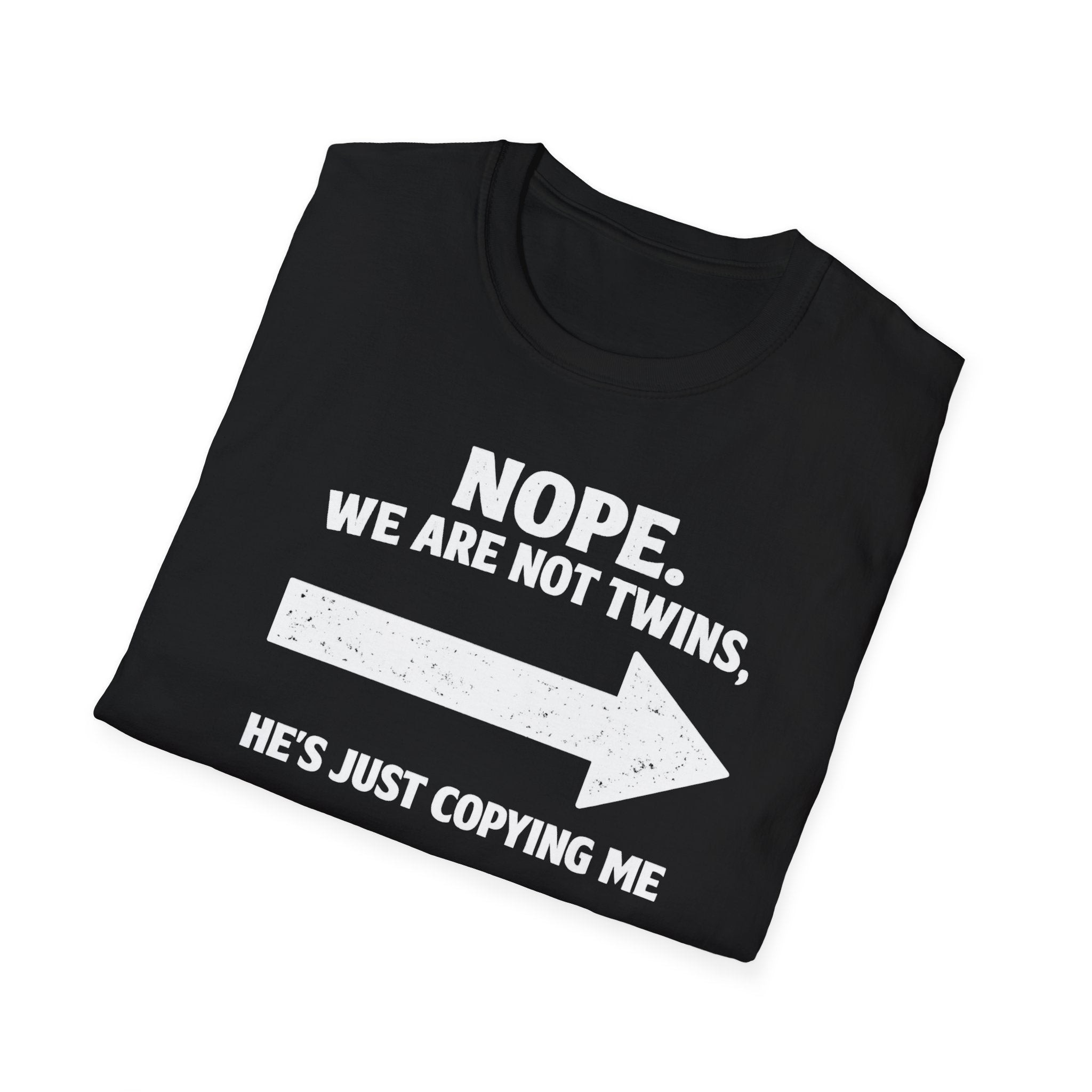 He Copies Me Right Softstyle T-Shirt