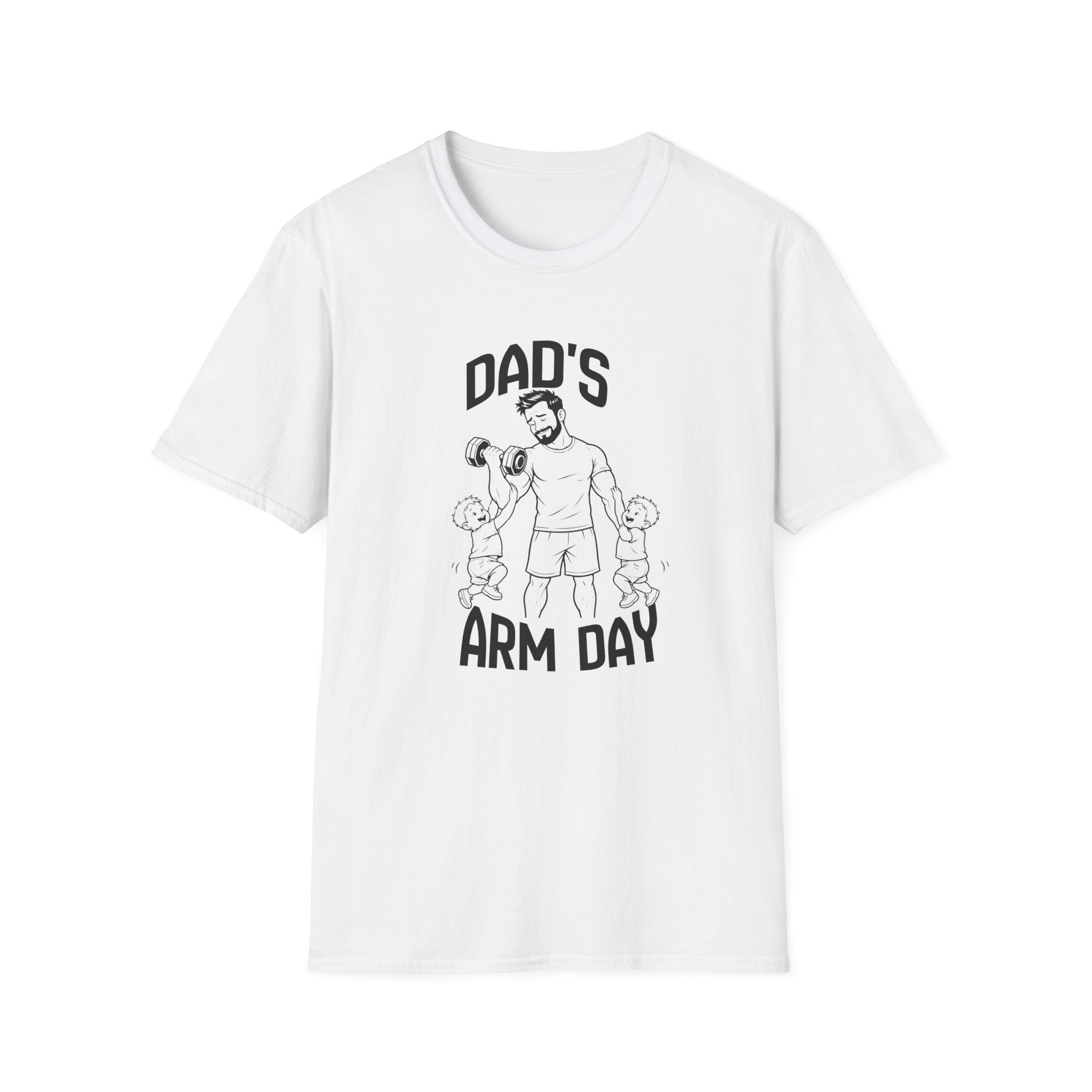 Dads Arm Day Funny Parents of Twins T-Shirt