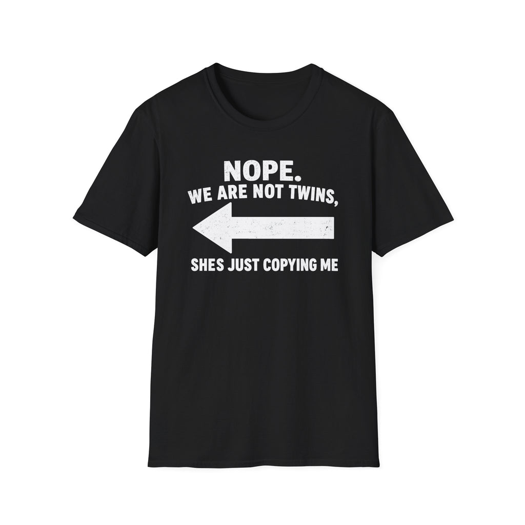 She Copies Me Left Softstyle T-Shirt